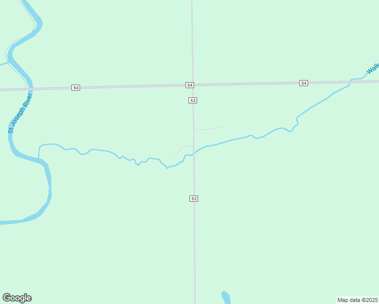 map of restaurants, bars, coffee shops, grocery stores, and more near 6671 County Road 63 in Spencerville