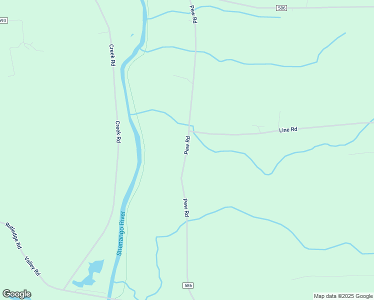 map of restaurants, bars, coffee shops, grocery stores, and more near Pew Road in Mercer County