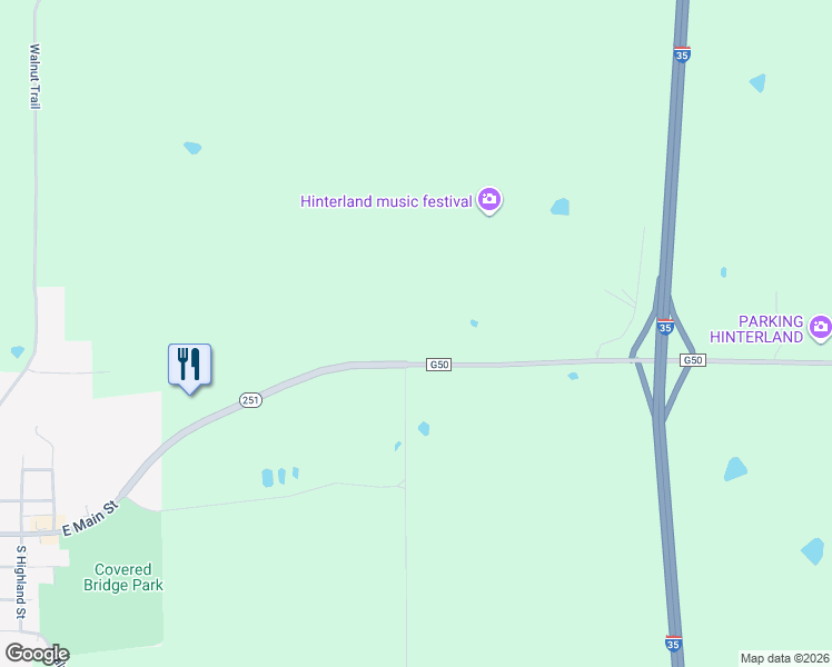 map of restaurants, bars, coffee shops, grocery stores, and more near 1305 County Road G50 in Saint Charles