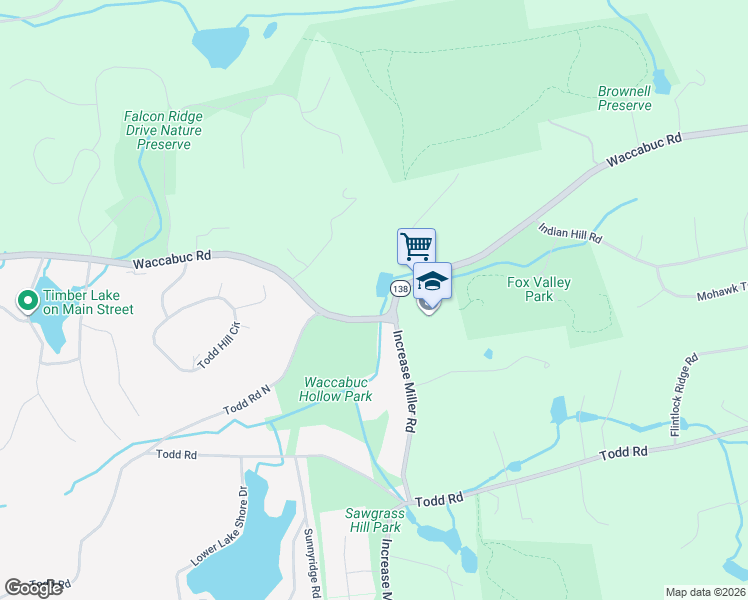map of restaurants, bars, coffee shops, grocery stores, and more near 175 Waccabuc Road in Goldens Bridge