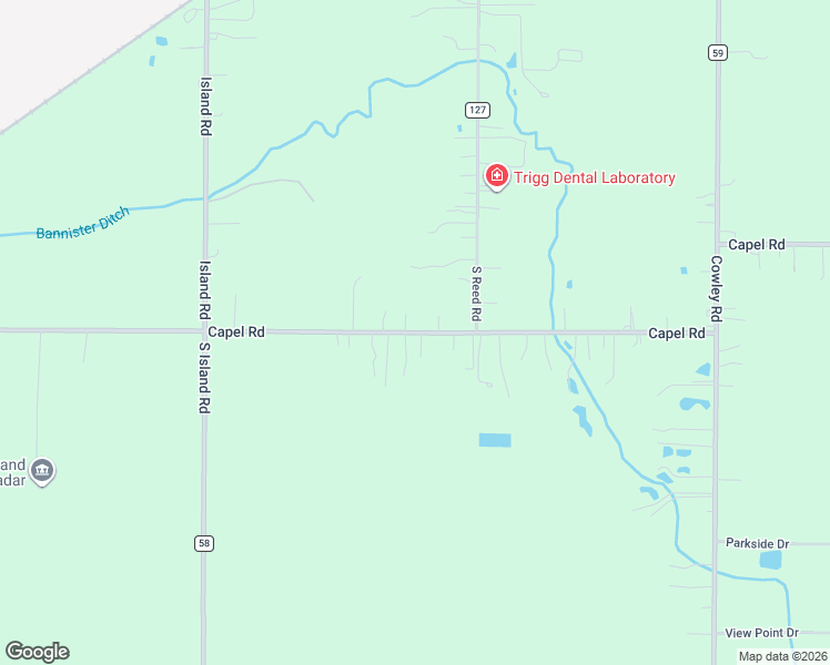 map of restaurants, bars, coffee shops, grocery stores, and more near 34600 Capel Road in Columbia Station