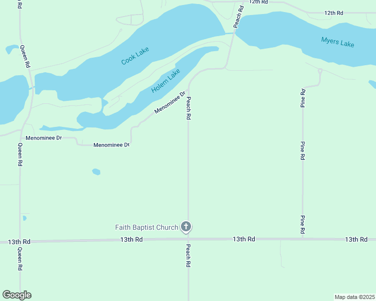 map of restaurants, bars, coffee shops, grocery stores, and more near 12807 Peach Road in Plymouth