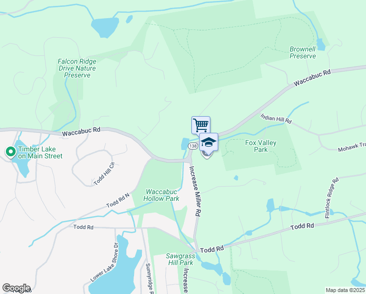 map of restaurants, bars, coffee shops, grocery stores, and more near 175 Waccabuc Road in Goldens Bridge