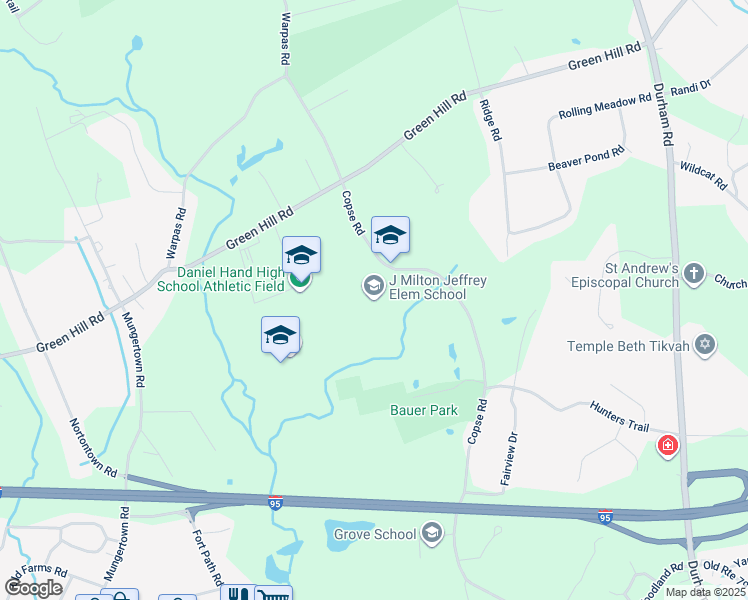 map of restaurants, bars, coffee shops, grocery stores, and more near 331 Copse Road in Madison
