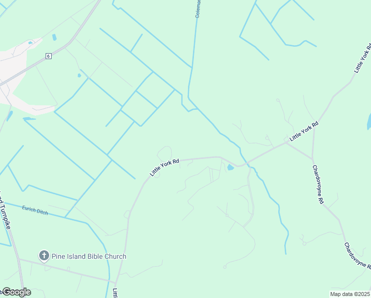 map of restaurants, bars, coffee shops, grocery stores, and more near 105 Little York Road in Warwick