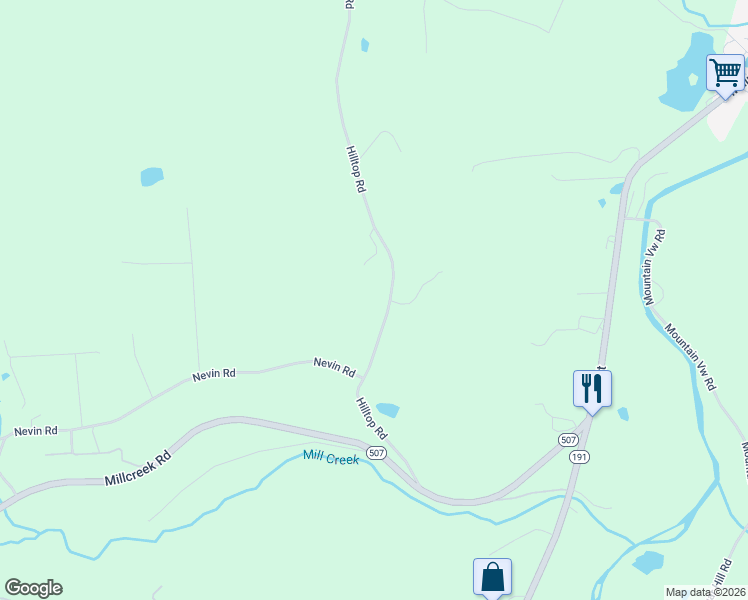 map of restaurants, bars, coffee shops, grocery stores, and more near 99 Hilltop Road in Newfoundland