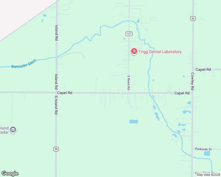 map of restaurants, bars, coffee shops, grocery stores, and more near 34600 Capel Road in Columbia Station