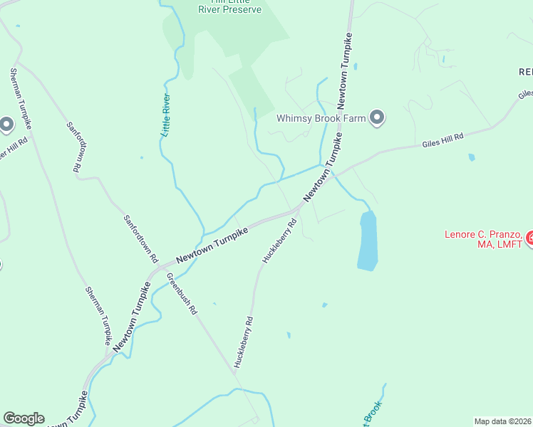 map of restaurants, bars, coffee shops, grocery stores, and more near 285 Newtown Turnpike in Redding