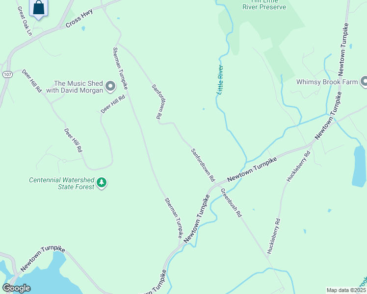 map of restaurants, bars, coffee shops, grocery stores, and more near 23 Sanfordtown Road in Redding