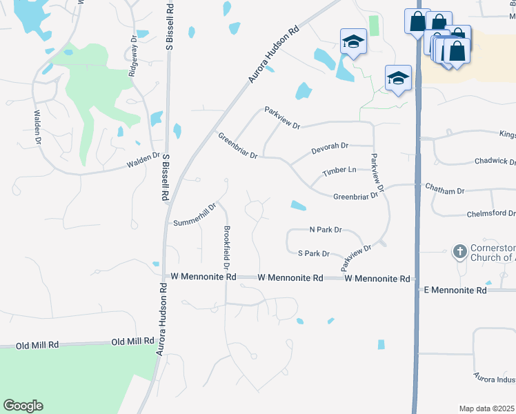 map of restaurants, bars, coffee shops, grocery stores, and more near 775 Hampton Circle in Aurora