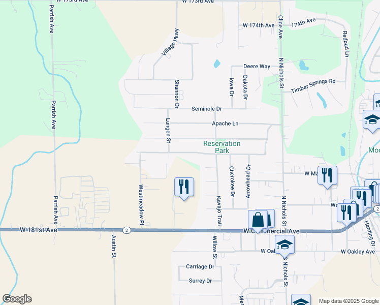 map of restaurants, bars, coffee shops, grocery stores, and more near 754 Mohawk Dr in Lowell