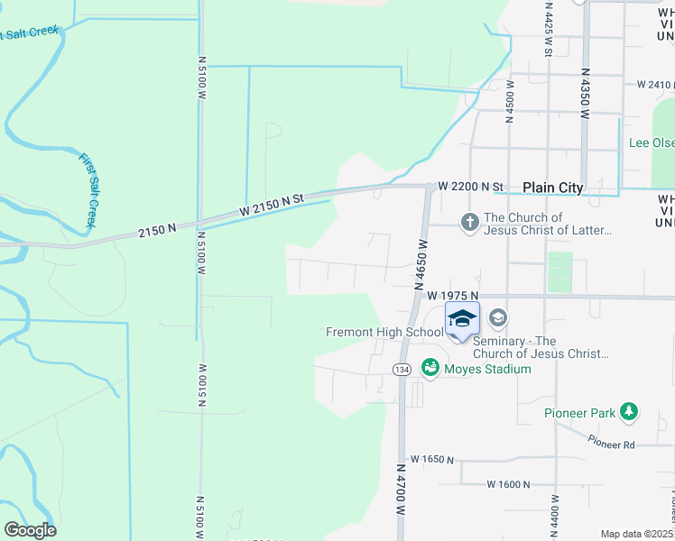 map of restaurants, bars, coffee shops, grocery stores, and more near 4819 West 2050 North in Plain City
