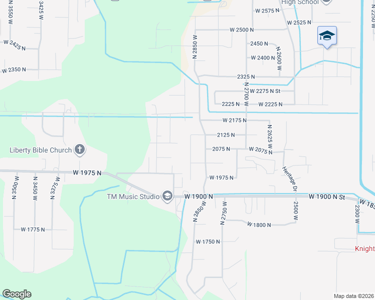 map of restaurants, bars, coffee shops, grocery stores, and more near 2914 West 1975 North in Ogden