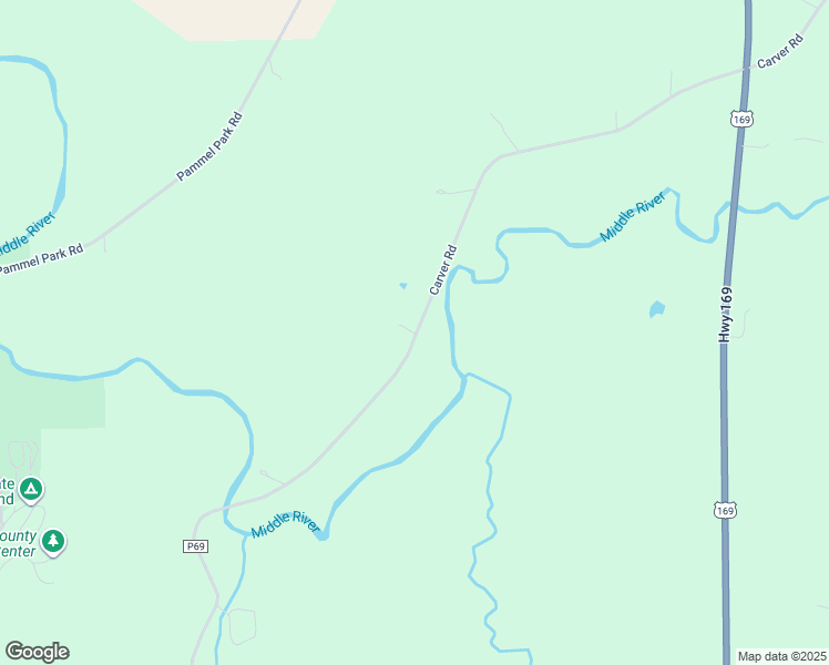 map of restaurants, bars, coffee shops, grocery stores, and more near 2445 Carver Road in Winterset