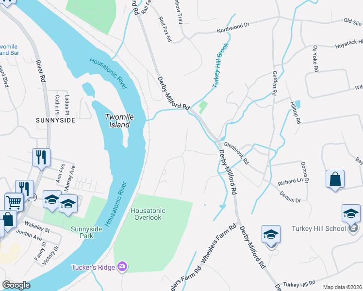 map of restaurants, bars, coffee shops, grocery stores, and more near 820 Quarter Mile Road in Orange