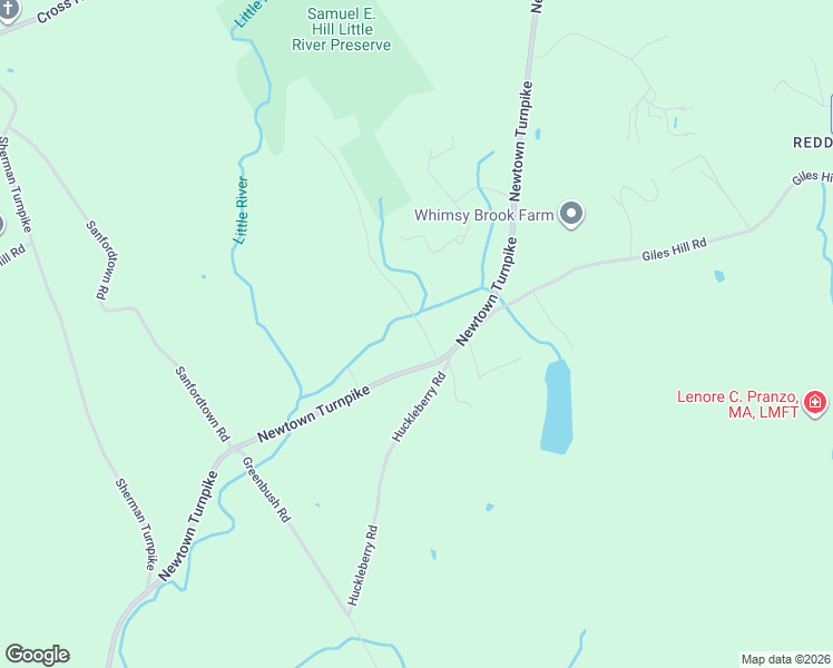 map of restaurants, bars, coffee shops, grocery stores, and more near 285 Newtown Turnpike in Redding