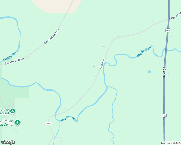 map of restaurants, bars, coffee shops, grocery stores, and more near 2445 Carver Road in Winterset