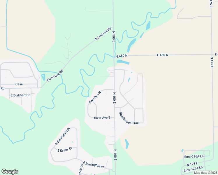 map of restaurants, bars, coffee shops, grocery stores, and more near 4313 Deer Run N in Warsaw