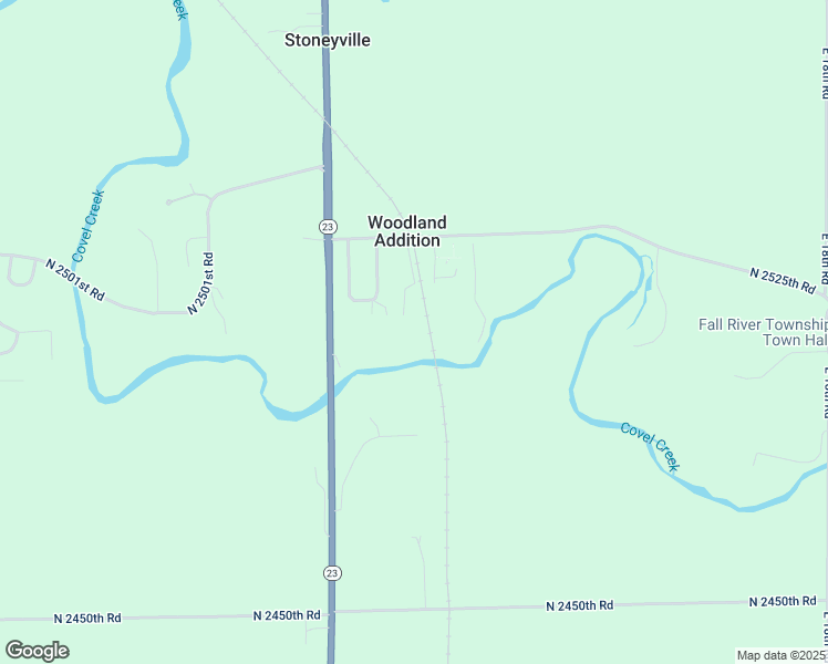 map of restaurants, bars, coffee shops, grocery stores, and more near 1716 North 2525th Road in Ottawa
