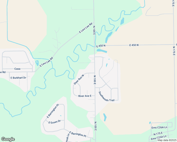 map of restaurants, bars, coffee shops, grocery stores, and more near 4313 Deer Run N in Warsaw