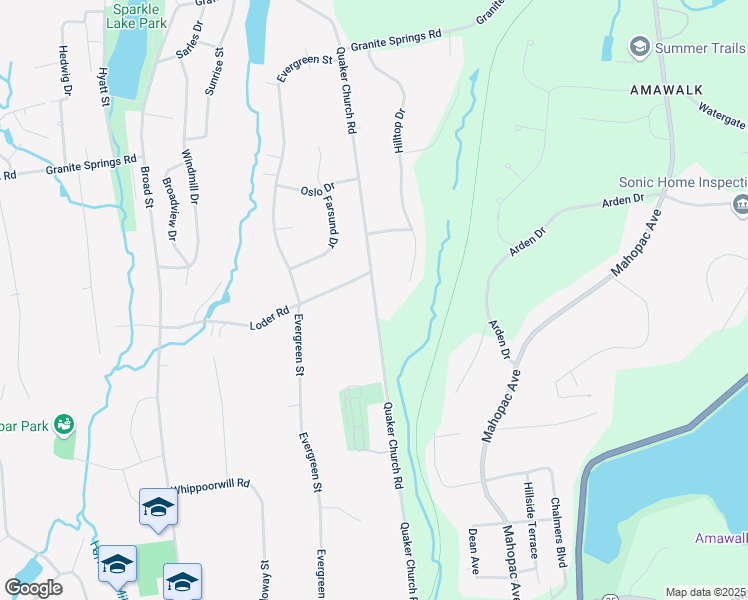 map of restaurants, bars, coffee shops, grocery stores, and more near Quaker Church Road in Yorktown Heights
