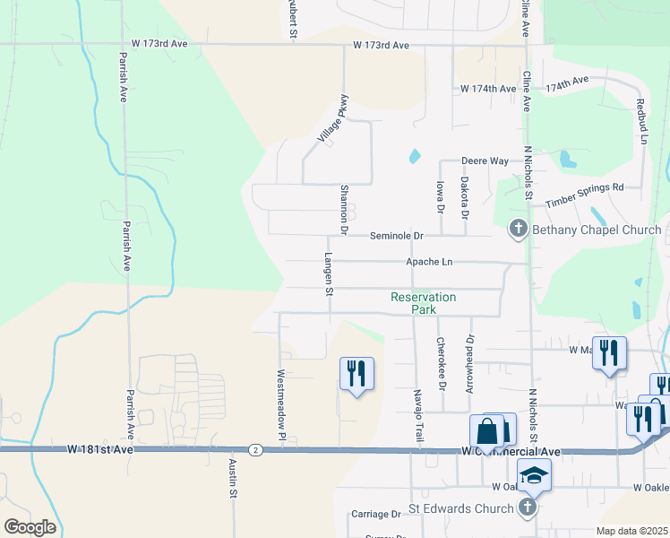 map of restaurants, bars, coffee shops, grocery stores, and more near 410 Langen St in Lowell