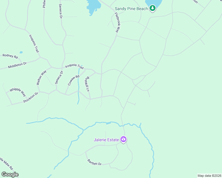 map of restaurants, bars, coffee shops, grocery stores, and more near Beaver Run Road in Milford