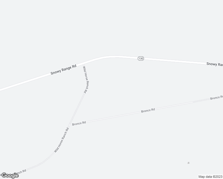 map of restaurants, bars, coffee shops, grocery stores, and more near Bronco Road in Laramie