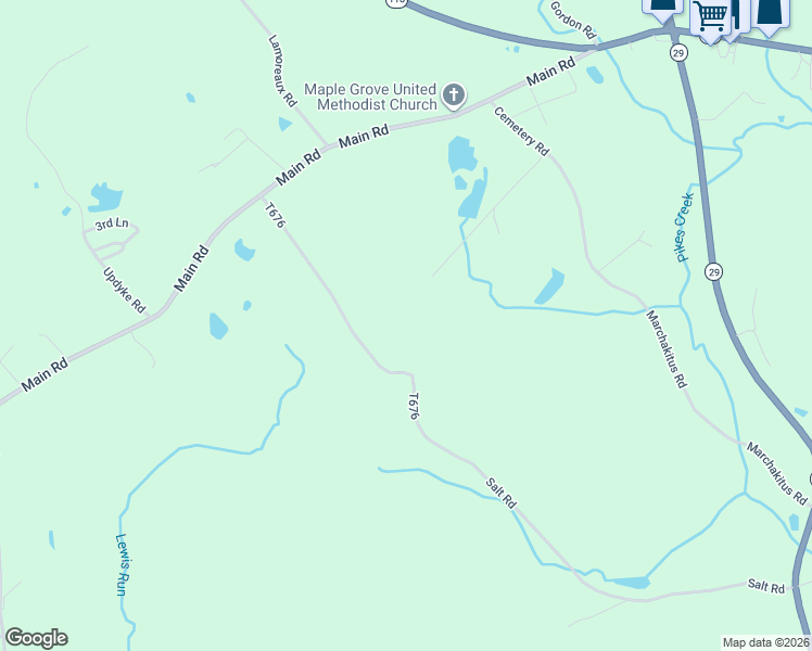 map of restaurants, bars, coffee shops, grocery stores, and more near 98 Moyers Road in Hunlock Creek