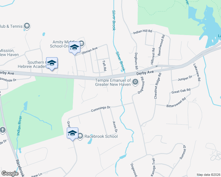 map of restaurants, bars, coffee shops, grocery stores, and more near 753 Mapleview Drive in Orange