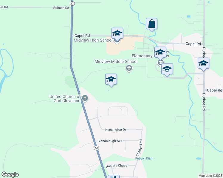 map of restaurants, bars, coffee shops, grocery stores, and more near 12865 Grafton Road in Grafton