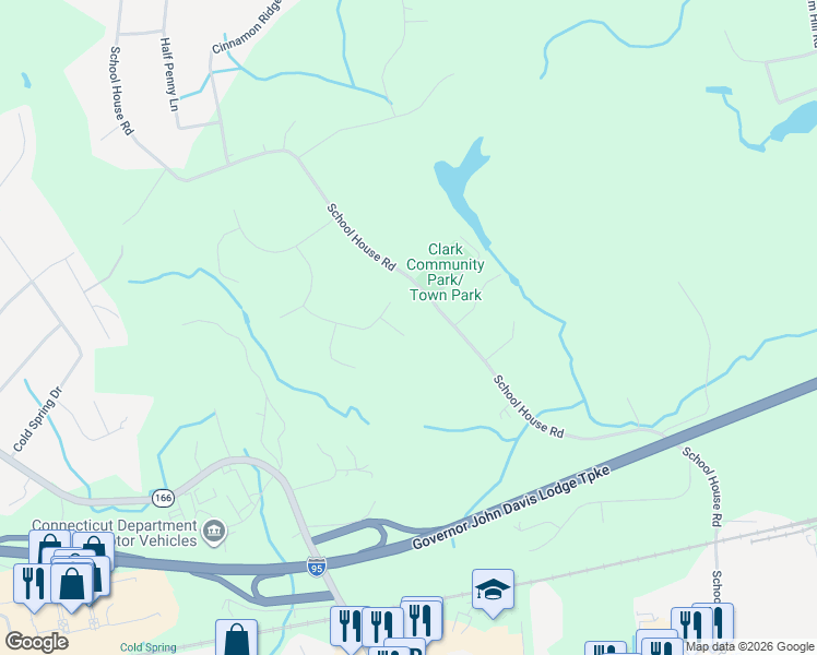 map of restaurants, bars, coffee shops, grocery stores, and more near 3 Hillcrest Court in Old Saybrook