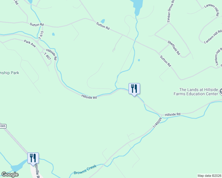 map of restaurants, bars, coffee shops, grocery stores, and more near Cobblestone Lane in Shavertown