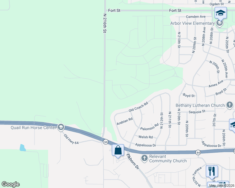 map of restaurants, bars, coffee shops, grocery stores, and more near 3955-4389 North County Road 80 in Omaha