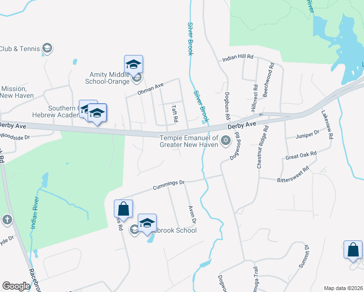 map of restaurants, bars, coffee shops, grocery stores, and more near 753 Mapleview Drive in Orange