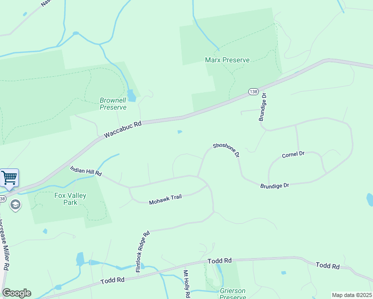map of restaurants, bars, coffee shops, grocery stores, and more near 14 Apache Circle in Katonah