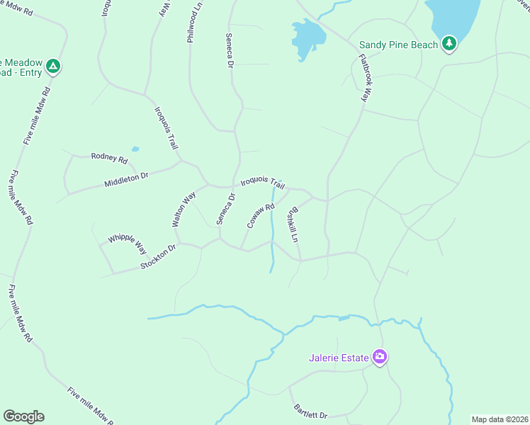 map of restaurants, bars, coffee shops, grocery stores, and more near Cowaw Rd in Milford