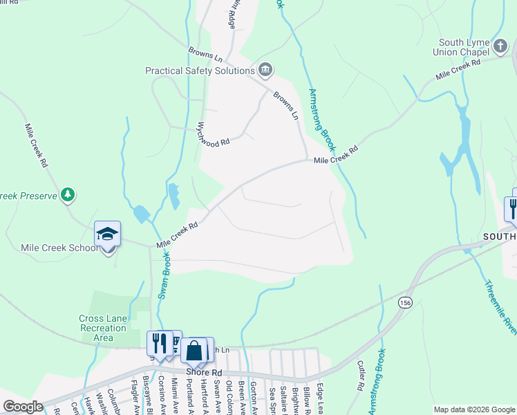 map of restaurants, bars, coffee shops, grocery stores, and more near 5 Victoria Lane in Old Lyme