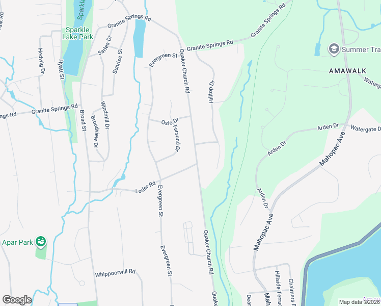 map of restaurants, bars, coffee shops, grocery stores, and more near 2597 Quaker Church Road in Yorktown Heights