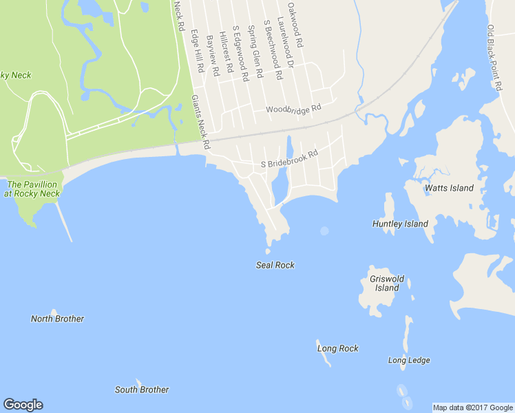 map of restaurants, bars, coffee shops, grocery stores, and more near 265 Giants Neck Road in East Lyme