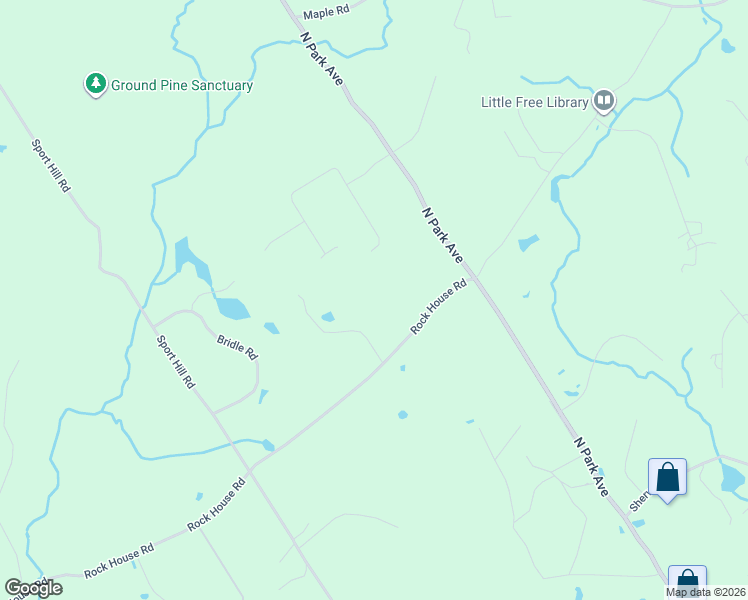 map of restaurants, bars, coffee shops, grocery stores, and more near 427 Rock House Road in Redding