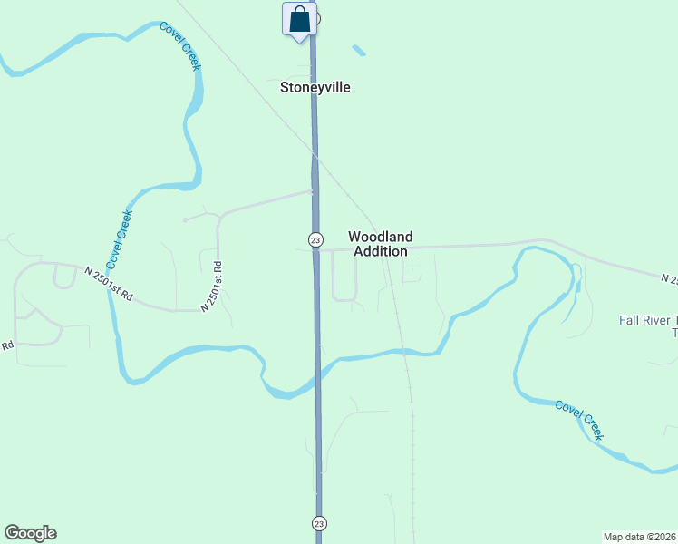 map of restaurants, bars, coffee shops, grocery stores, and more near 2519 East 1704th Road in Ottawa