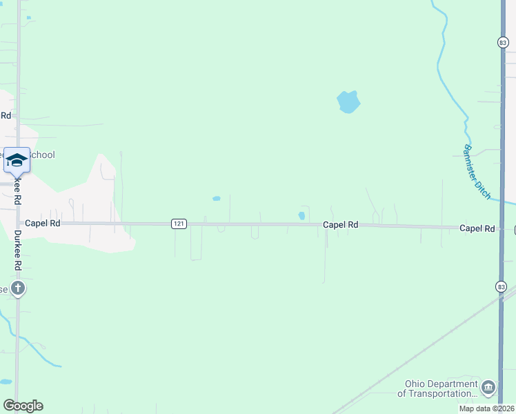 map of restaurants, bars, coffee shops, grocery stores, and more near 36740 Capel Road in Grafton