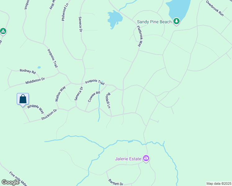 map of restaurants, bars, coffee shops, grocery stores, and more near 100 Bushkill Lane in Milford