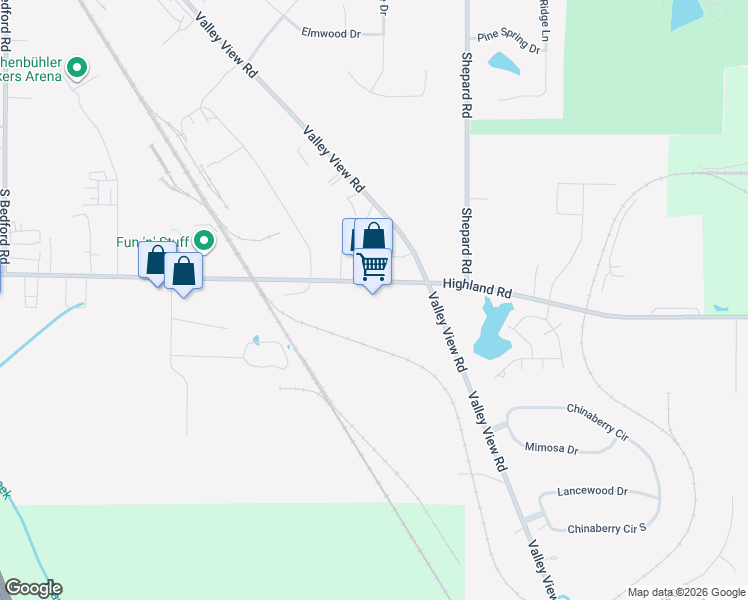 map of restaurants, bars, coffee shops, grocery stores, and more near 852 Highland Road in Macedonia