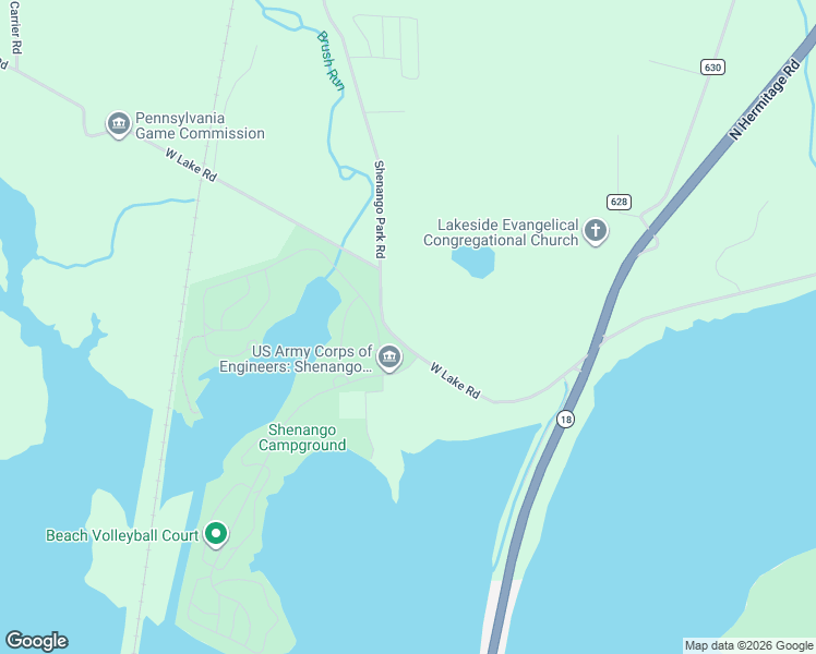 map of restaurants, bars, coffee shops, grocery stores, and more near 475 West Lake Road in Transfer