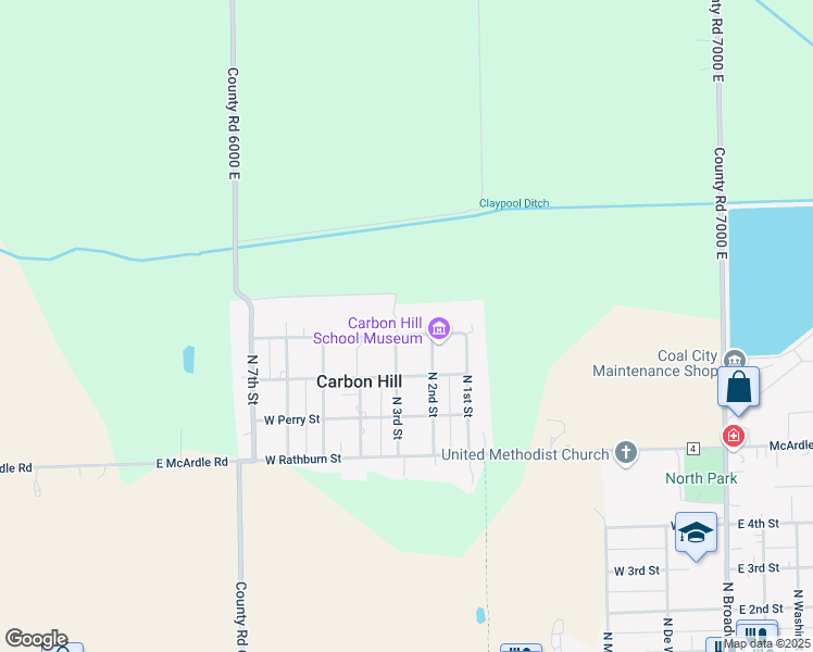 map of restaurants, bars, coffee shops, grocery stores, and more near 690 West Judson Street in Carbon Hill