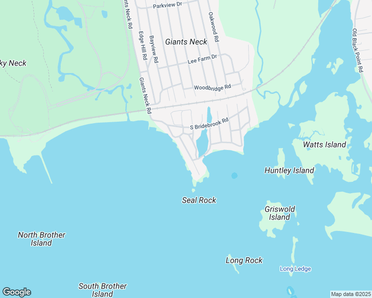 map of restaurants, bars, coffee shops, grocery stores, and more near 265 Giants Neck Road in East Lyme