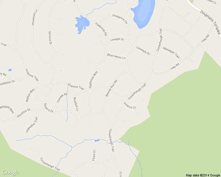 map of restaurants, bars, coffee shops, grocery stores, and more near Beaver Run Road in Milford