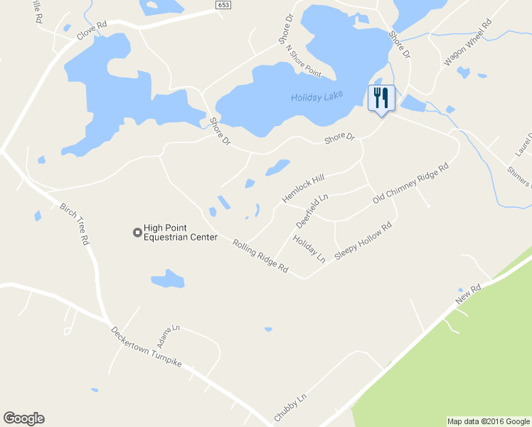 map of restaurants, bars, coffee shops, grocery stores, and more near 136 Hemlock Hill in Montague Township
